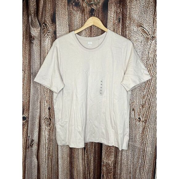 Uniqlo Womens Short Sleeve Crew Neck T-shirt Size XL NWT Supima Cotton 10 Pink - Picture 1 of 3
